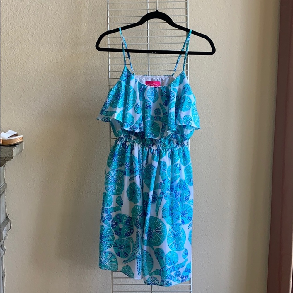 Lilly Pulitzer summer dress with sand dollars